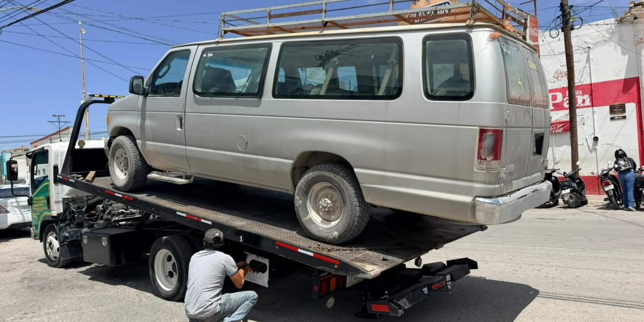 SCT RETIRA OCHO UNIDADES IRREGULARES DEL TRANSPORTE EN MATEHUALA