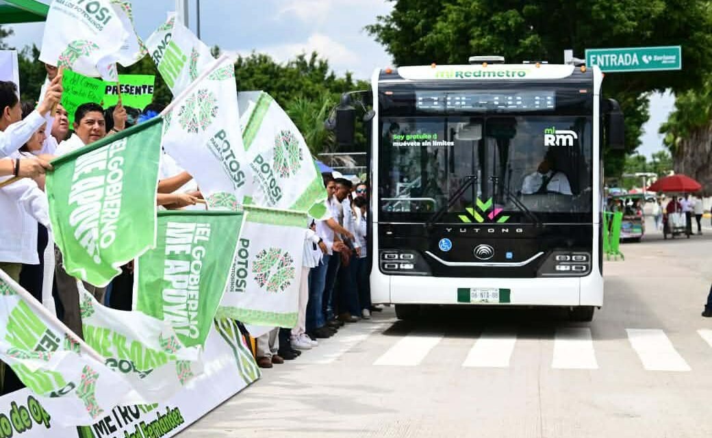 EL GOBERNADOR RICARDO GALLARDO ARRANCA LA NUEVA REDMETRO EN RIOVERDE