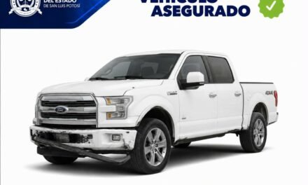 ASEGURA FISCALÍA POTOSINA VEHÍCULO CON REPORTE DE ROBO EN MOCTEZUMA