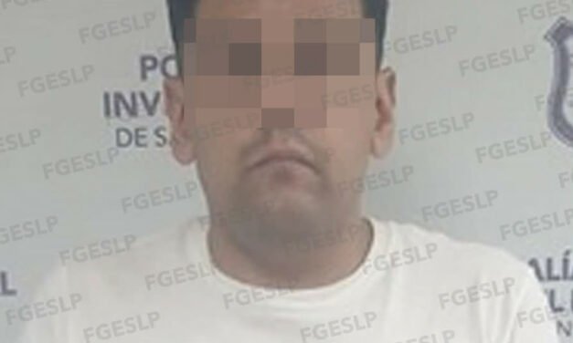 FISCALÍA POTOSINA APREHENDE A PROBABLE RESPONSABLE DE ROBO CALIFICADO