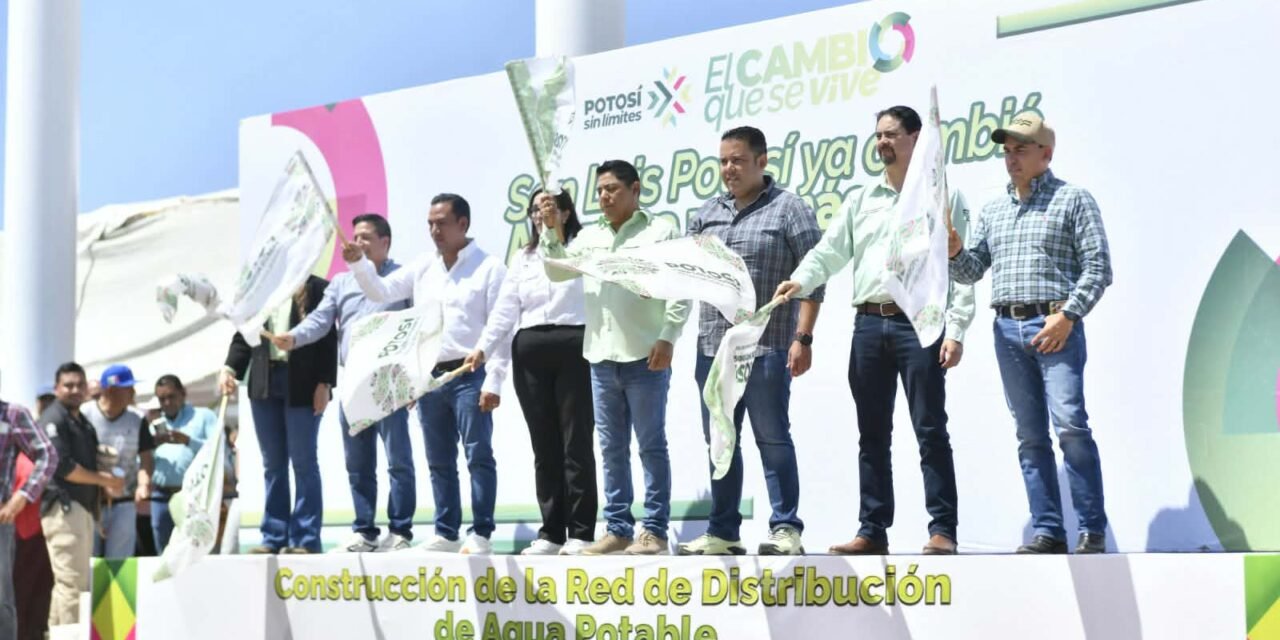 EL GOBERNADOR RICARDO GALLARDO LLEVA MÁS INFRAESTRUCTURA HÍDRICA Y URBANA A VENADO