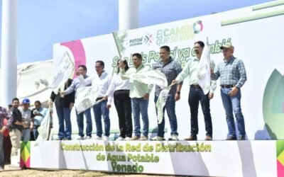 EL GOBERNADOR RICARDO GALLARDO LLEVA MÁS INFRAESTRUCTURA HÍDRICA Y URBANA A VENADO