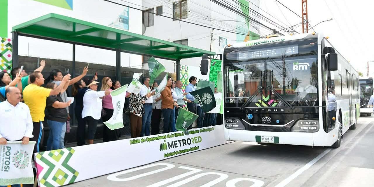EL GOBERNADOR RICARDO GALLARDO PONE EN MARCHA LÍNEA 5 DE REDMETRO EN SOLEDAD DE GRACIANO SÁNCHEZ