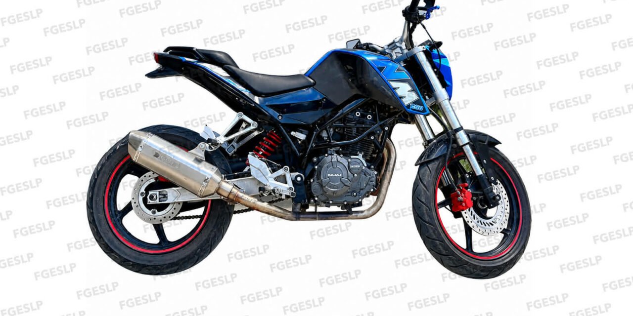 FISCALÍA POTOSINA ASEGURA MOTOCICLETA RELACIONADA CON UNA INVESTIGACIÓN POR PROBABLE FRAUDE