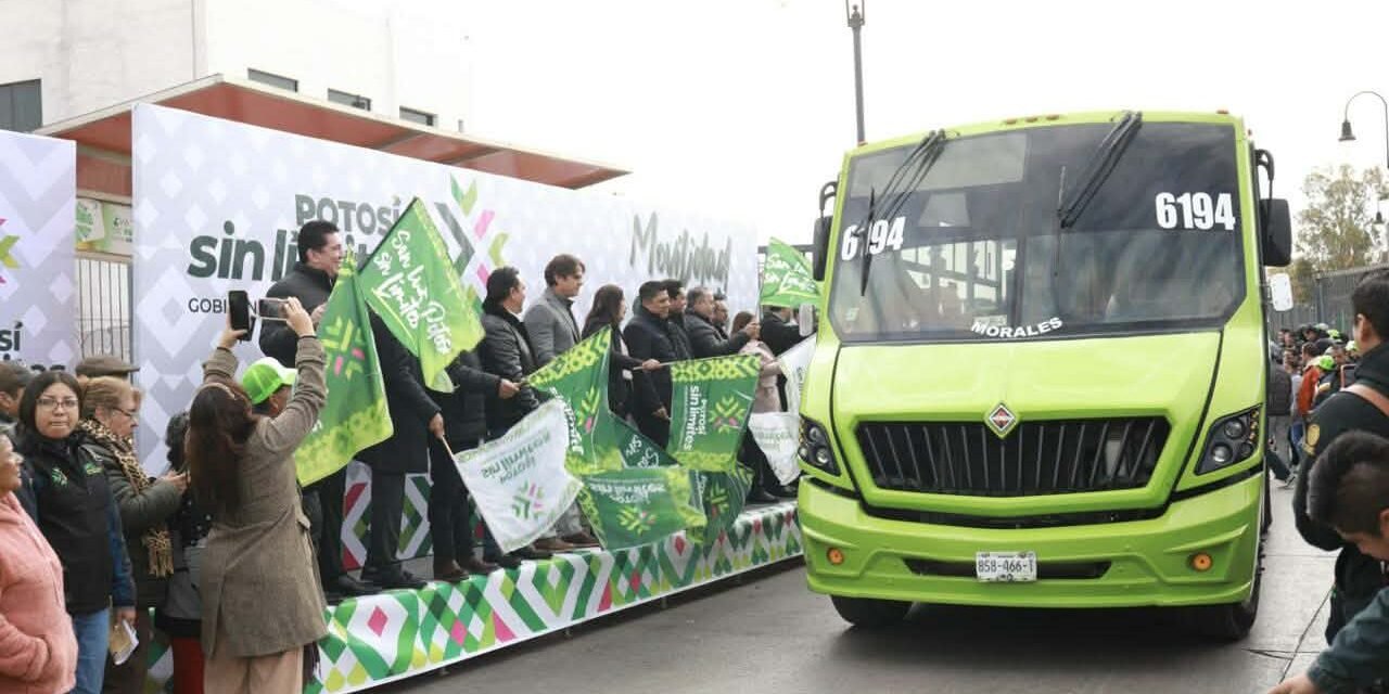EL GOBERNADOR RICARDO GALLARDO TERMINA CON EL REZAGO DEL TRANSPORTE PÚBLICO EN SLP