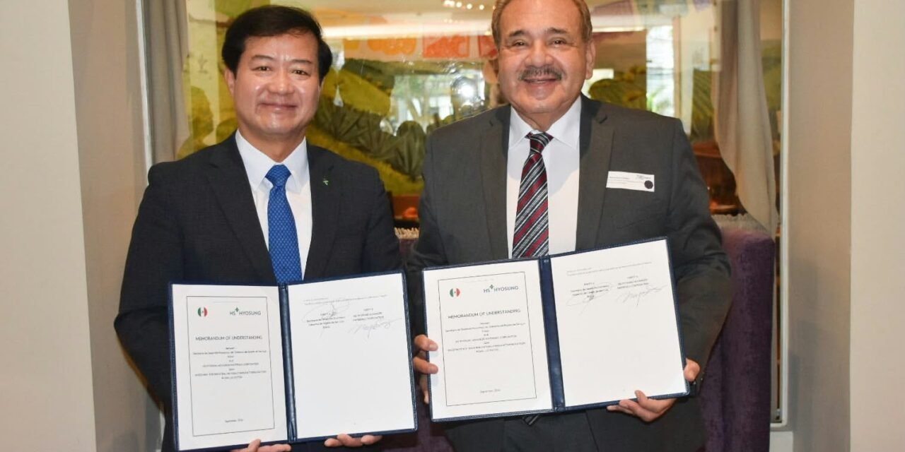RICARDO GALLARDO ANUNCIA INVERSIÓN DE MÁS DE MIL 100 MDP DE HS HYOSUNG EN SAN LUIS POTOSÍ