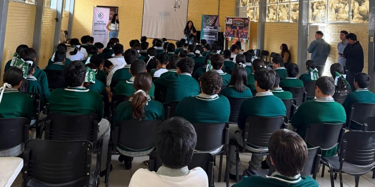 CERCA DE 300 ESTUDIANTES DE MATEHUALA RECIBEN ORIENTACIÓN PARA PREVENIR ADICCIONES