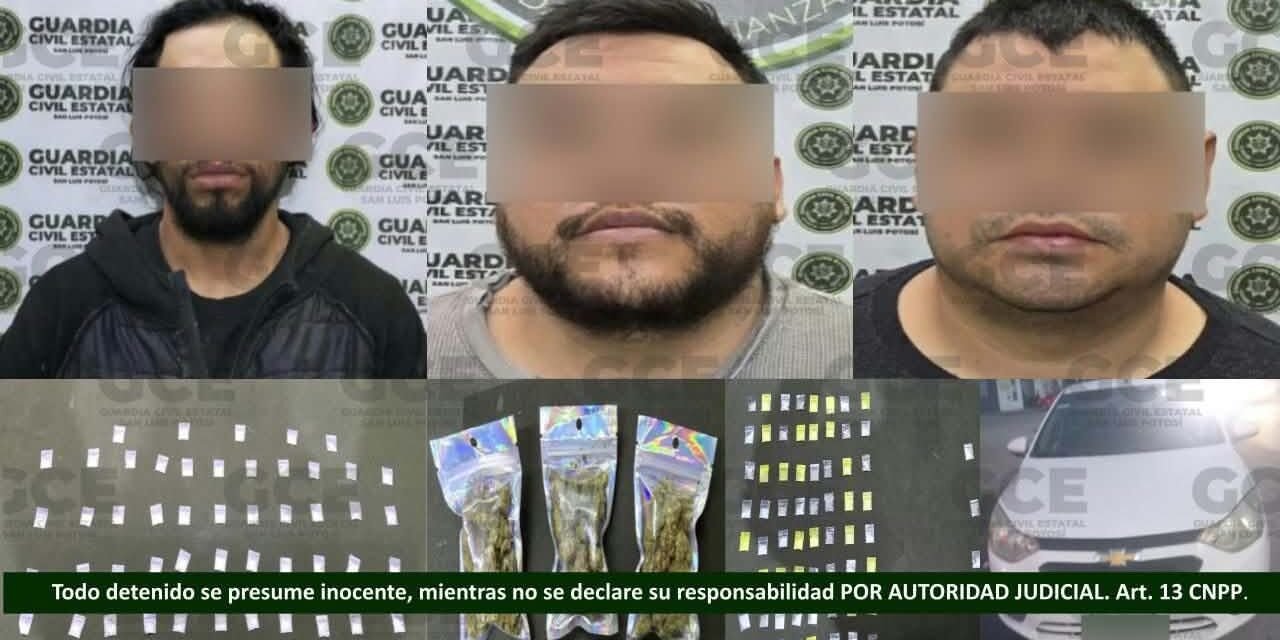 TRABAJOS DE INTELIGENCIA DE LA GUARDIA CIVIL ESTATAL PERMITEN DETENCIONES EN LA CAPITAL Y LA ZONA CENTRO