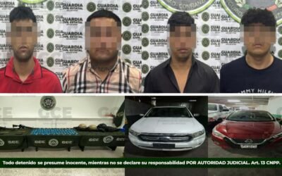 EN ÚLTIMA SEMANA GCE FRENA ACTIVIDADES DE PRESUNTAS CÉLULAS DELICTIVAS CON DIVERSAS DETENCIONES
