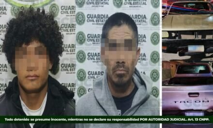 SSPC DETIENE A DOS OBJETIVOS PRIORITARIOS POR ROBO DE VEHÍCULOS EN LA ZONA METROPOLITANA