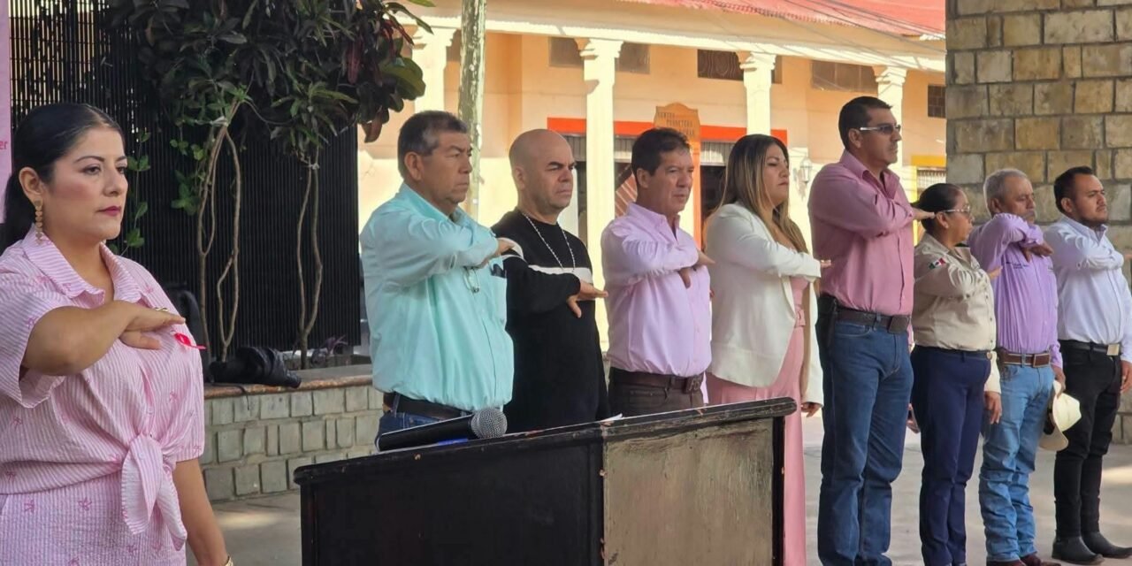 HONORES A LA BANDERA DAN PASO A UNA SEMANA DE NUEVAS ACCIONES EN AQUISMÓN