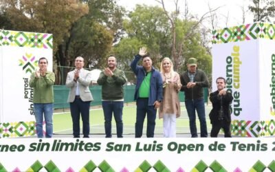 RICARDO GALLARDO INAUGURA SAN LUIS OPEN DE TENIS CON 500 MIL PESOS EN PREMIOS