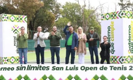 RICARDO GALLARDO INAUGURA SAN LUIS OPEN DE TENIS CON 500 MIL PESOS EN PREMIOS