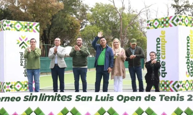 RICARDO GALLARDO INAUGURA SAN LUIS OPEN DE TENIS CON 500 MIL PESOS EN PREMIOS