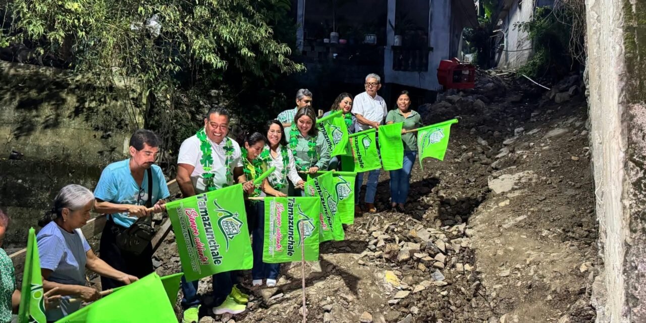 GOBIERNO DE TAMAZUNCHALE ARRANCA REHABILITACIÓN INTEGRAL DE ANDADOR Y ESCALINATA EN EL BARRIO SAN JOSÉ
